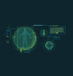 Medical Research Futuristic Interface Screen