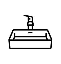 Sink Bathroom Interior Line Icon