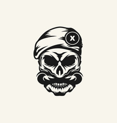 Skull Head Beret