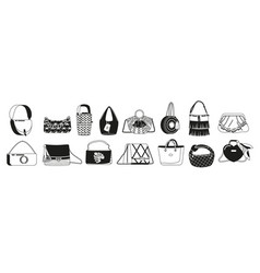 Stylish Set Of Black And White Women Bags