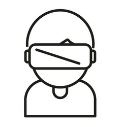 Video Headset Icon Outline Virtual Glasses