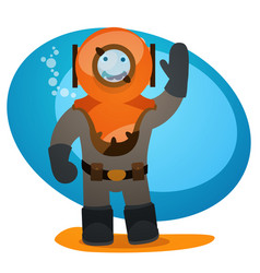 A Man In An Old Diving Suit Diving And Tourism