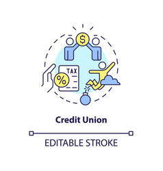 Credit Union Concept Icon