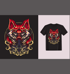 Fox Tshirt Design Template