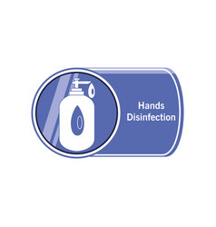 Hands Desinfection With Sanitizer Bottle