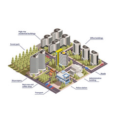 Isometric City Infographics