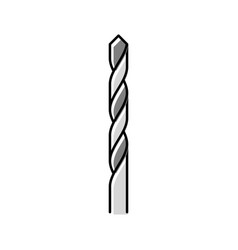 Twist Drill Bit Color Icon