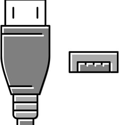 Usb Micro A Color Icon