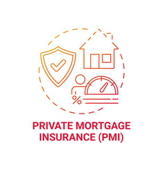 Private Mortgage Insurance Concept Icon