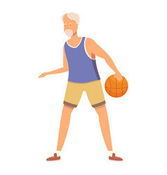 Ready Basketball Play Icon Cartoon Workout