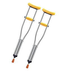 Underarm Crutches On A White Background