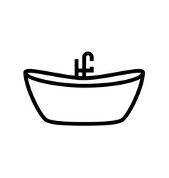 Bath Bathroom Interior Line Icon