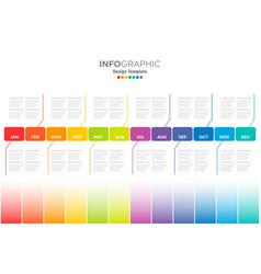 Full Year Time Line Template With All The Colored