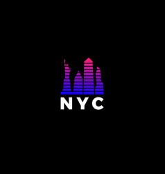 Simple Nyc New York City Skyscraper Logo Design