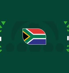 South Africa Emblem Flag African Nations 2023 Team