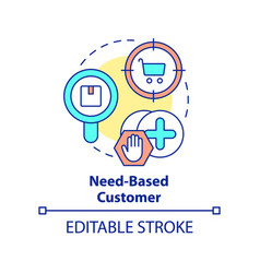 Need Based Customer Concept Icon