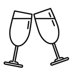 Wine Cheers Icon Outline Hand Drink