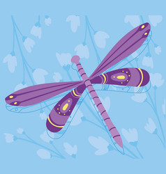 Purple Dragonfly Insect Animal