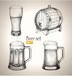 Beer Oktoberfest Set Toby Jugs And Barrel