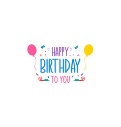 Happy Birthday To You Template Design