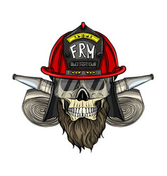 Sketch Fireman Skull