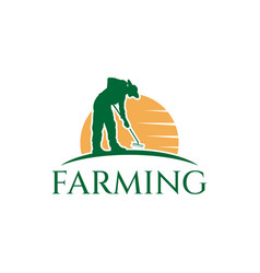 Simple Rural Farming Logo Design Template