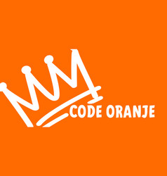 Cartoon Sketch Crown Code Orange