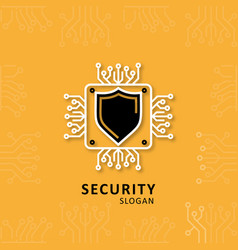 Security Design With Shield Logo