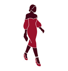 Chic Fashion Woman Silhouette