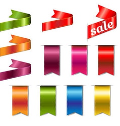 Show colorful ribbon promotional products design Vector Image