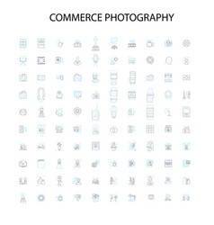 Commerce Photography Icons Signs Outline Symbols