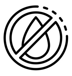 No Water Digestion Icon Outline Style