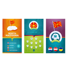 North Macedonia Team European 2020 Football