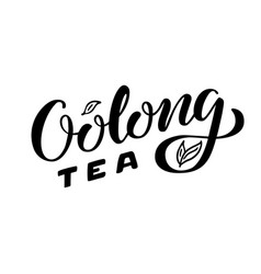 Oolong Tea Lettering