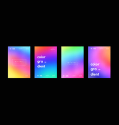 Set Of Soft Gradient Colorful Backgrounds Modern