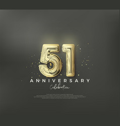 51st Anniversary Number To Celebrate A Birthday