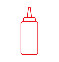 Red Ketchup Or Mustard Squeeze Bottle