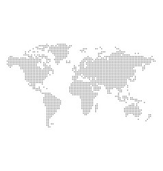 Dotted World Map