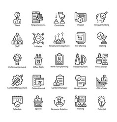 Human Resource Line Icons