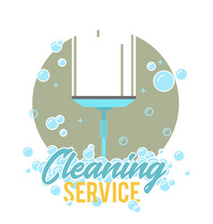 Cleaning service logo symbol or label template Vector Image