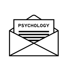 Envelope And Letter Sign With Word Psychology