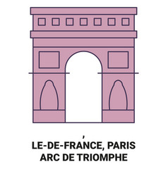 France Paris Arc De Triomphe Travel Landmark