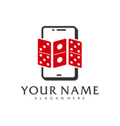 Phone Domino Logo Template Creative Domino Logo