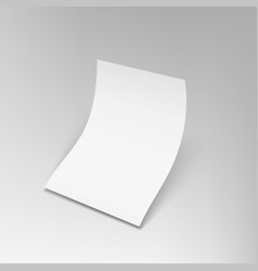 3d Bent Clear Paper Sheet A4 Format