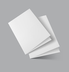 Blank Half Fold Brochure Template For Presentation