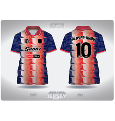 Eps Jersey Sports Shirt Speckled Blue Red Pattern