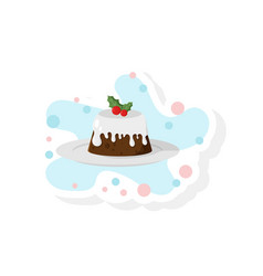 Chocolate Winter Cake Sticker