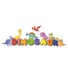 Cute Dinosaur Font Logo