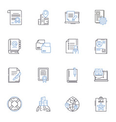 Lead Generation Line Icons Collection Prospects