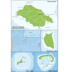 Pitcairn Islands Map